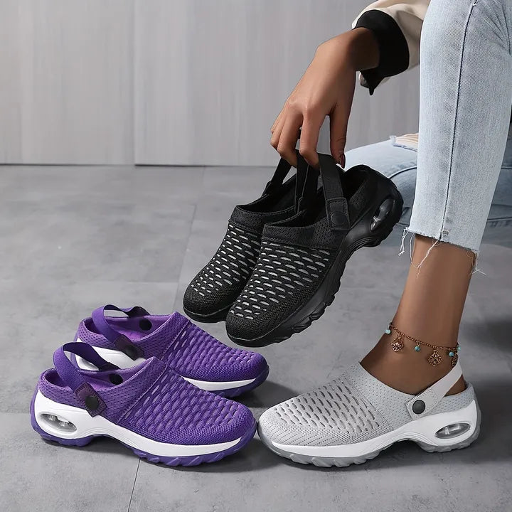 ⭐ LETZTER TAG: 50% RABATT ⭐ > Orthopädische Clogs mit Luftkissen-Stütze zur Entlastung von Rücken und Knien