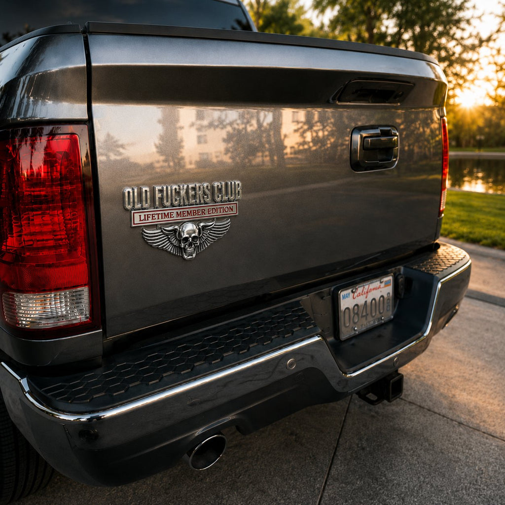 🔥LAST DAY 49% OFF- 💀OLD F*CKERS CLUB Metal Car Emblem