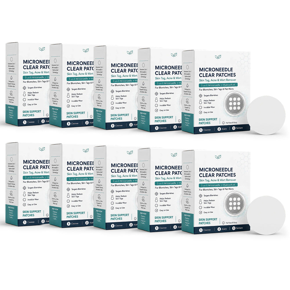 Effective MicroNeedle BotanicSkinTag Removal Patch