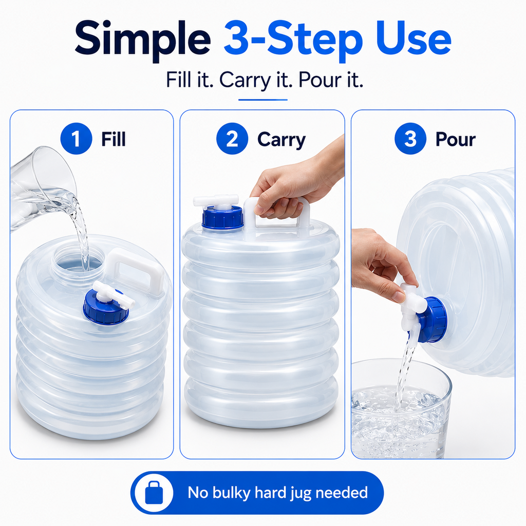 ☀️ Summer Limited-Time 50% OFF💧 – Collapsible Water Container with Spigot