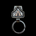Vintage Brass Initial Cow Tag Keychain for Belt Loop & Pocket Carry