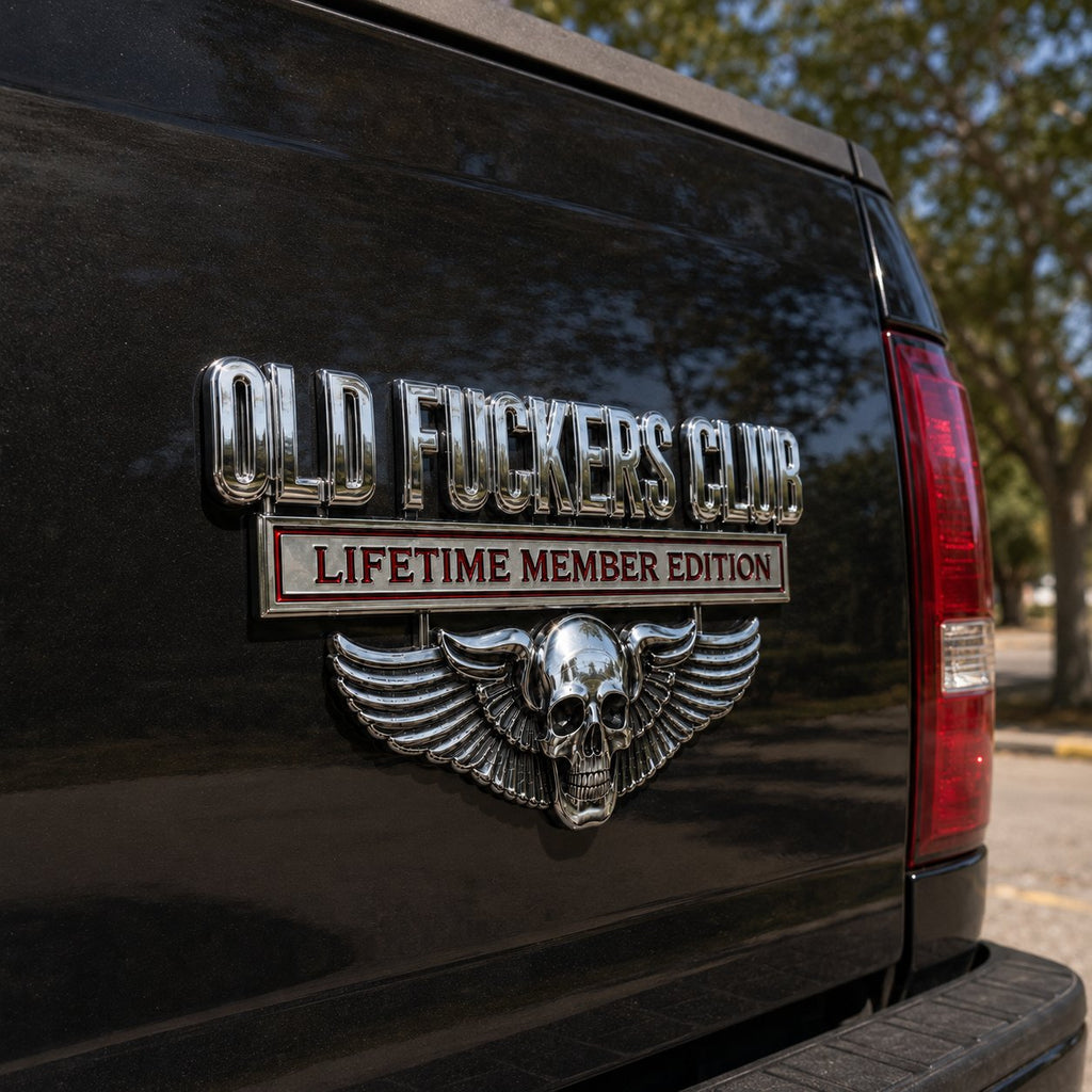 🔥LAST DAY 49% OFF- 💀OLD F*CKERS CLUB Metal Car Emblem