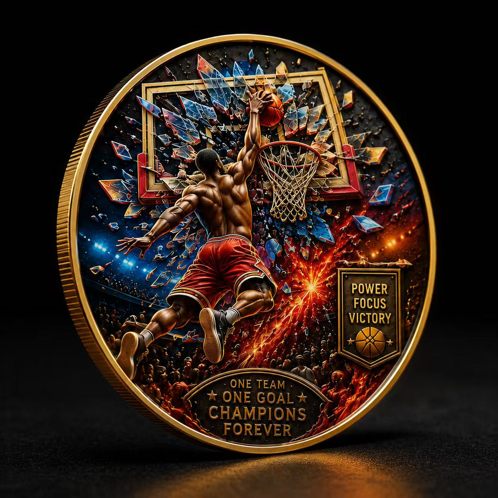 🏀 Basketball Legacy Collector Coin – Fireball & Slam Dunk Edition🏀