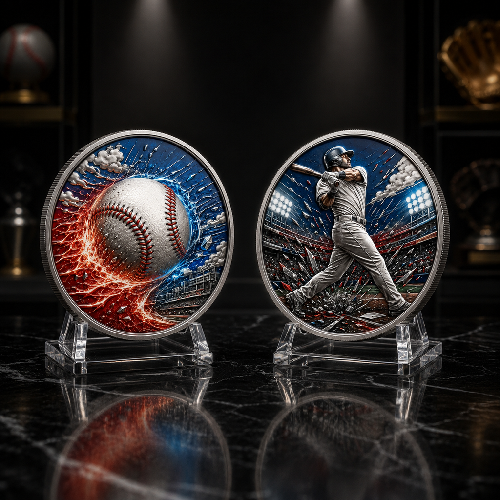 🔥 Limited Edition Baseball Collector Coin – Celebrate Every Swing, Hit & Home Run⚾