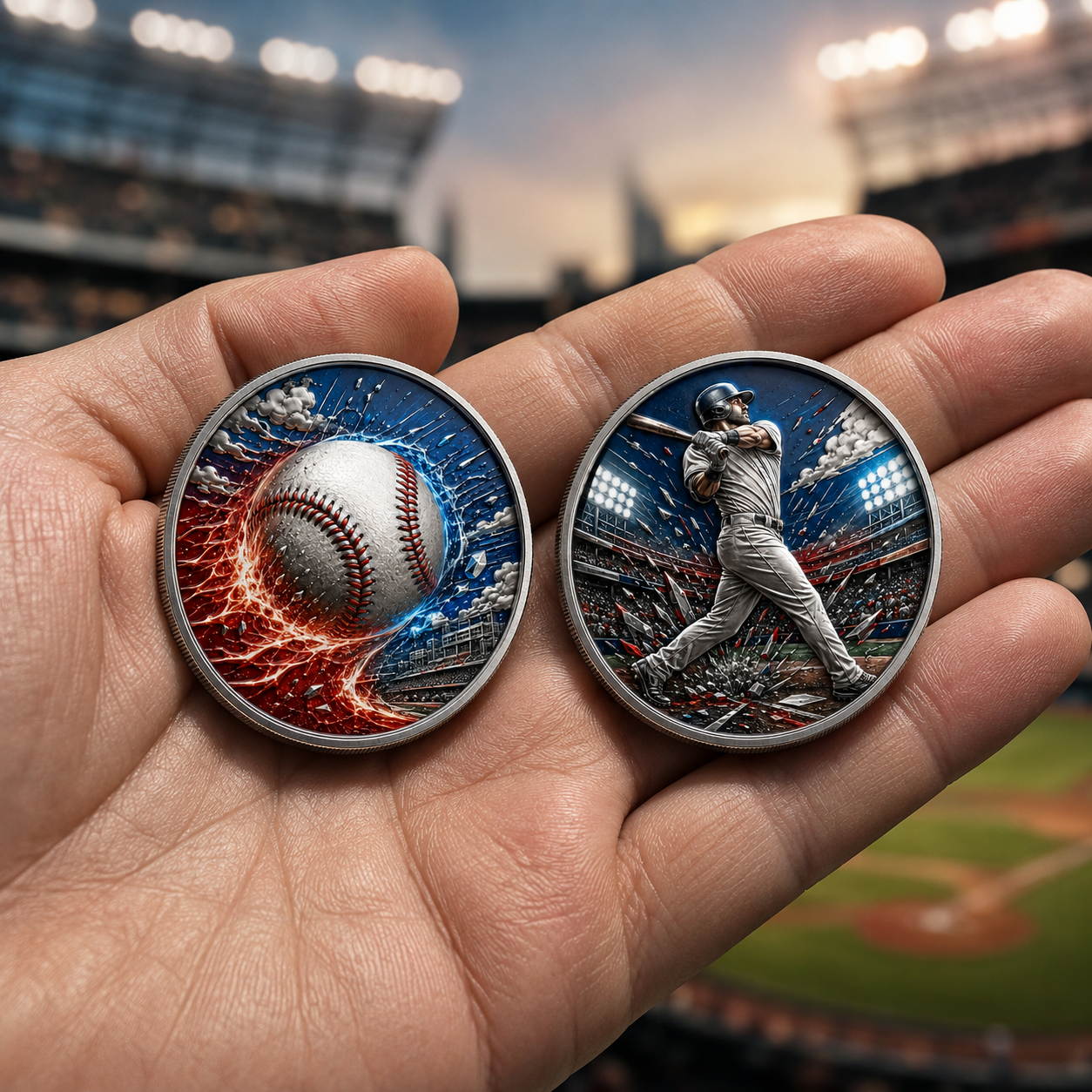 🔥 Limited Edition Baseball Collector Coin – Celebrate Every Swing, Hit & Home Run⚾