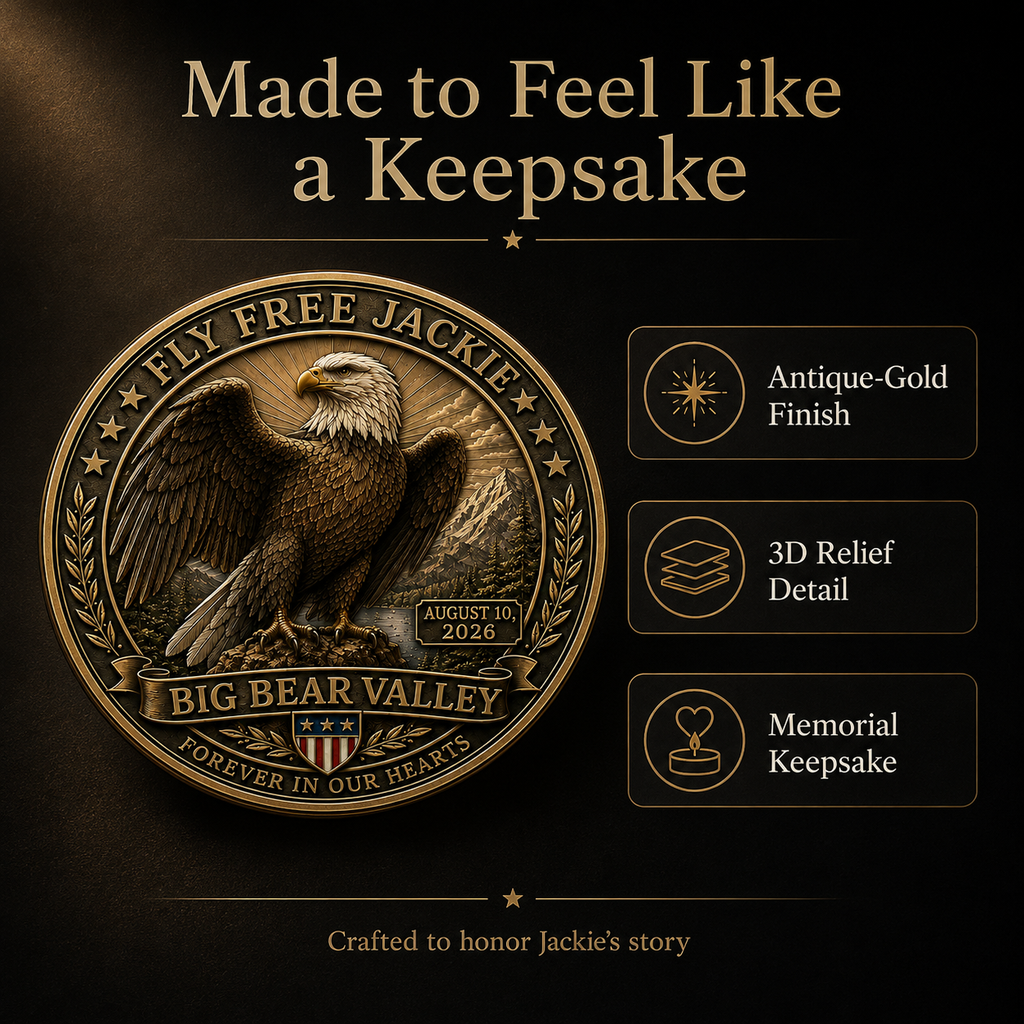 🦅Fly-Free-Jackie Memorial Challenge Coin