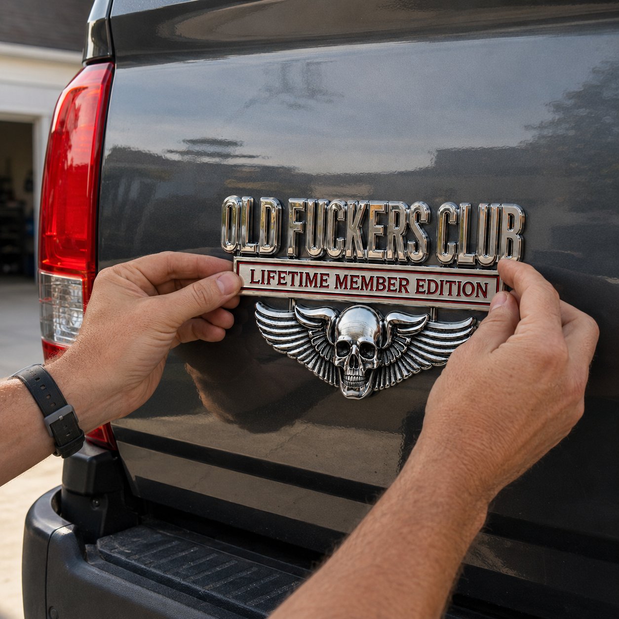 🔥LAST DAY 49% OFF- 💀OLD F*CKERS CLUB Metal Car Emblem