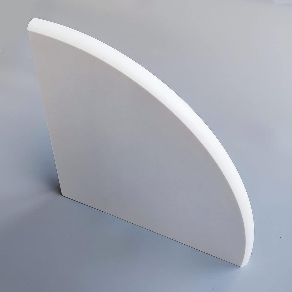 2 Pcs White Marble Corner Shower Shelf for Bathroom, 9'' x 9'' x 0.8'' Marble Corner Shelves for Bathroom Wall Mounted Both Side Polished