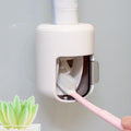 𝟐𝟎𝟐𝟔 𝐔𝐩𝐠𝐫𝐚𝐝𝐞𝐝 Toothpaste Dispenser Wall Mounted Bathroom Automatic Toothpaste Squeezer,Visualization of Toothpaste Flow Rate(White&Transparent)