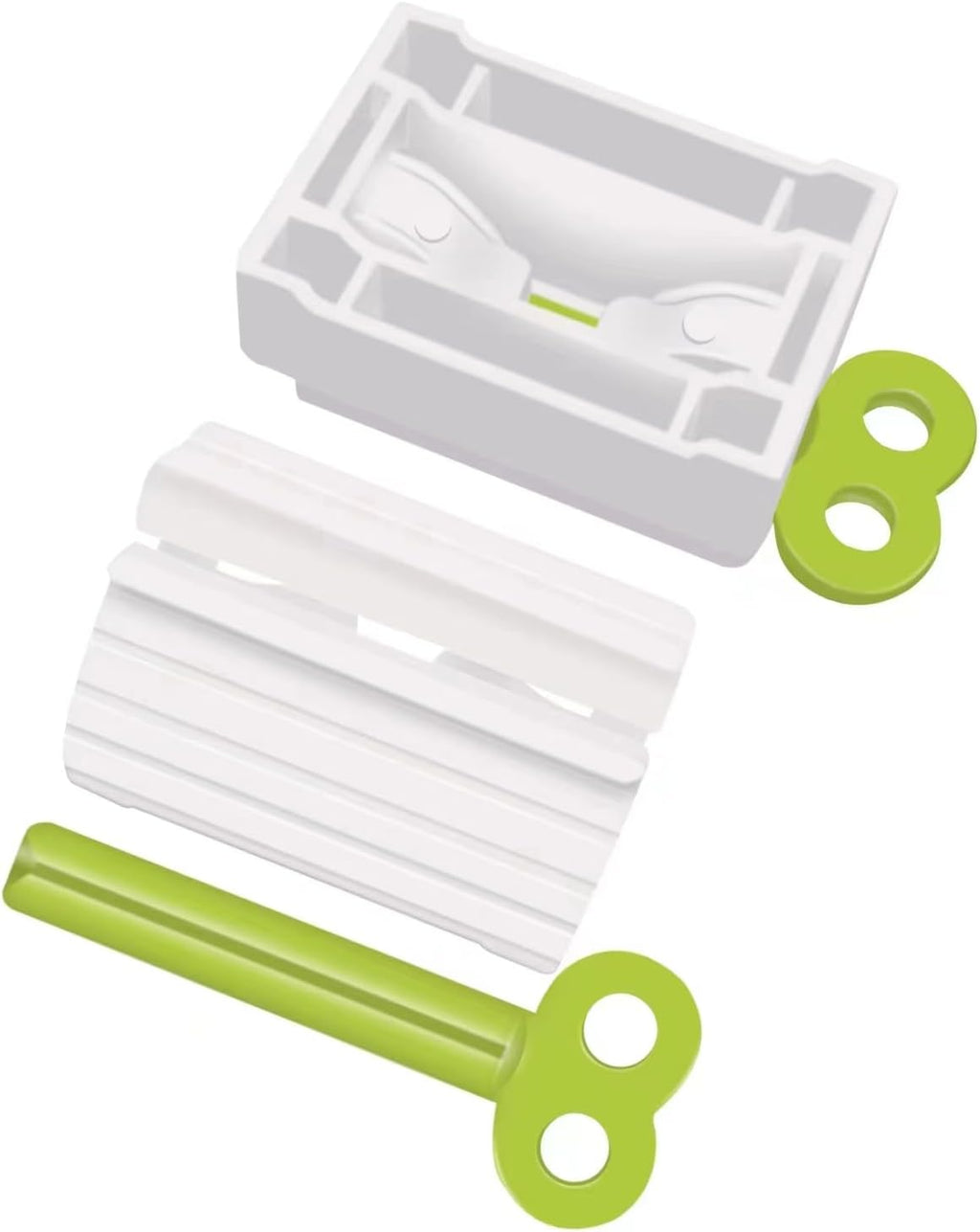 6 Pack Toothpaste Squeezer, Toothpaste Squeezer Rollers，Toothpaste Tube Squeezers Clip Holder Stand Winder