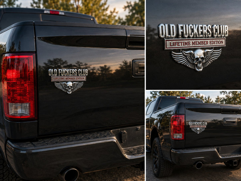 🔥LAST DAY 49% OFF- 💀OLD F*CKERS CLUB Metal Car Emblem