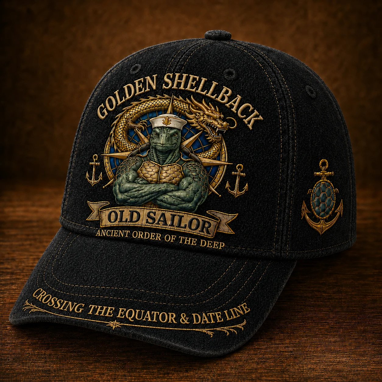 ⭐2026 USA Sale: Up to 50% OFF - 🔥Golden Shellback Cap