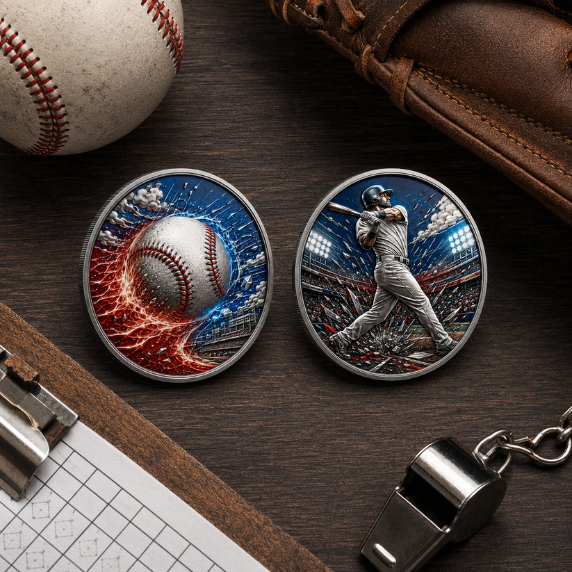 🔥 Limited Edition Baseball Collector Coin – Celebrate Every Swing, Hit & Home Run⚾