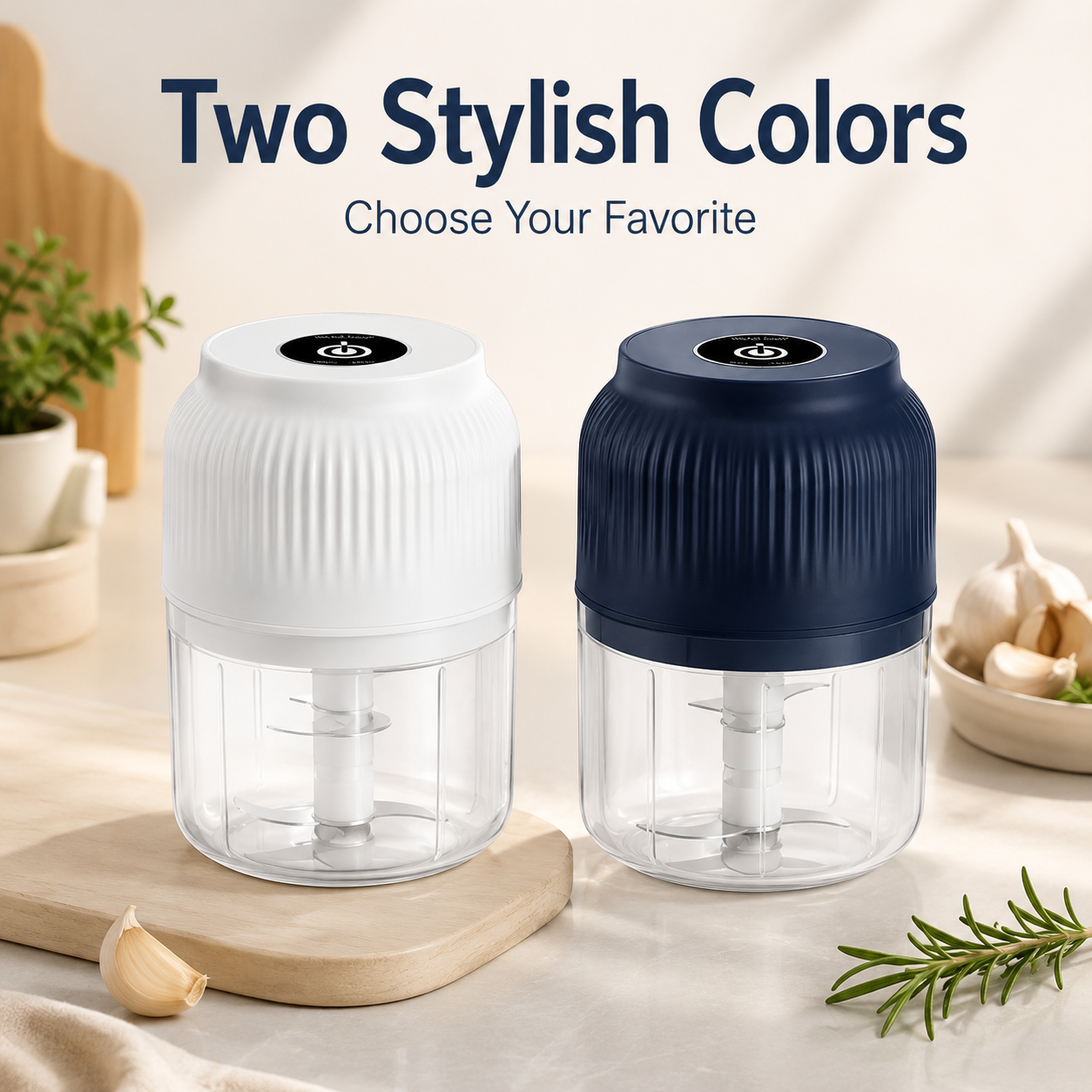 🔥 50% OFF – Last Day Only | ✨ Mini Electric Food Chopper – One-Press Garlic & Veggie Prep 🍳🥕🧄