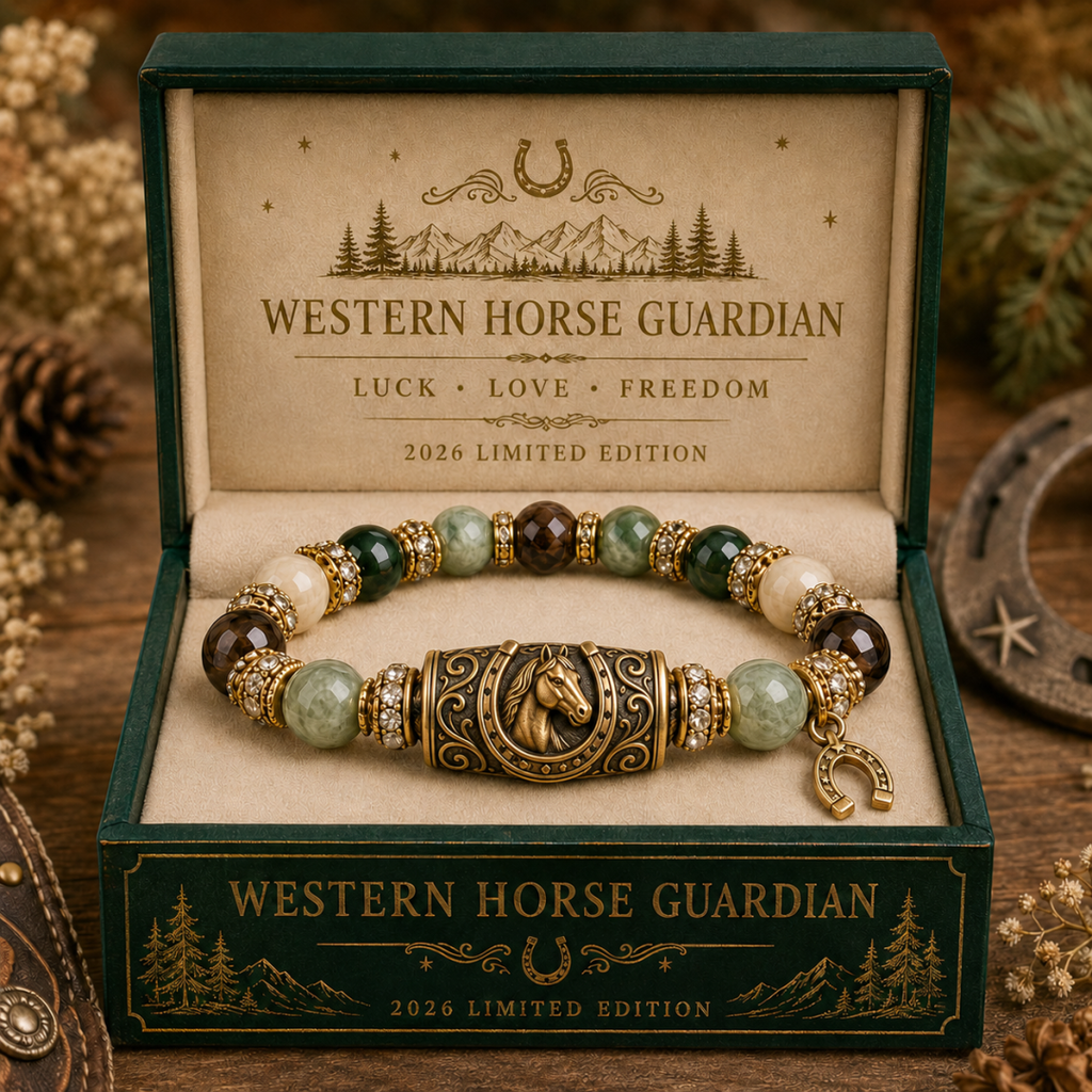 Western Horse Guardian Crystal Bracelet👍