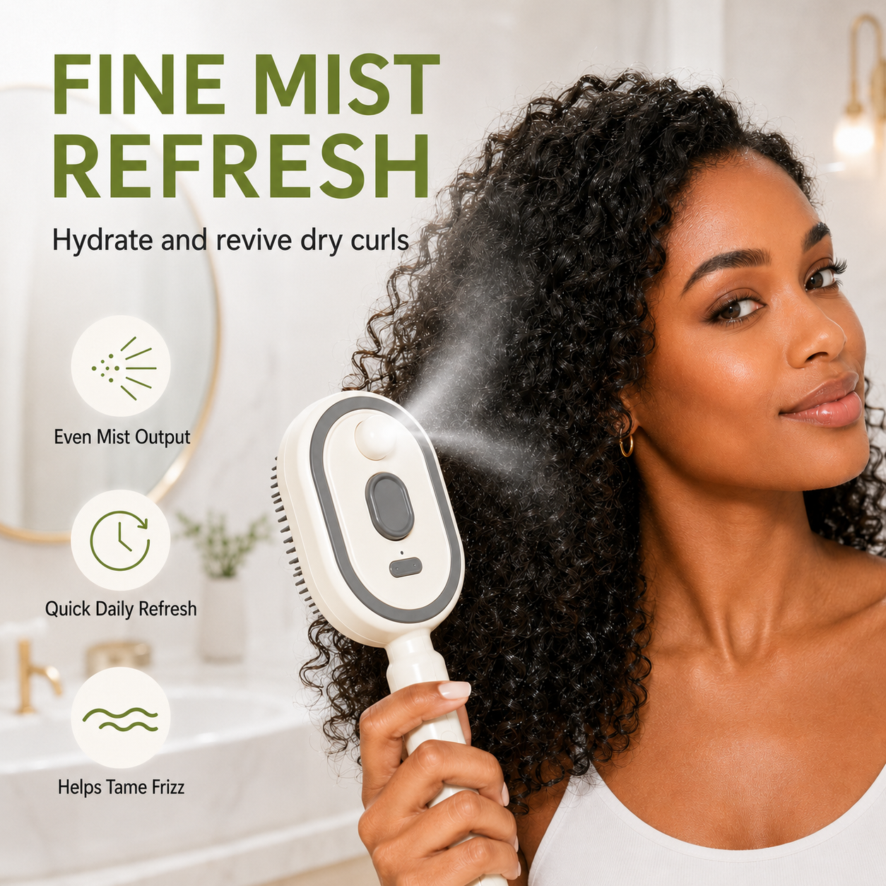 Steam Mist Straightening Comb – Easy Salon-Like Hair