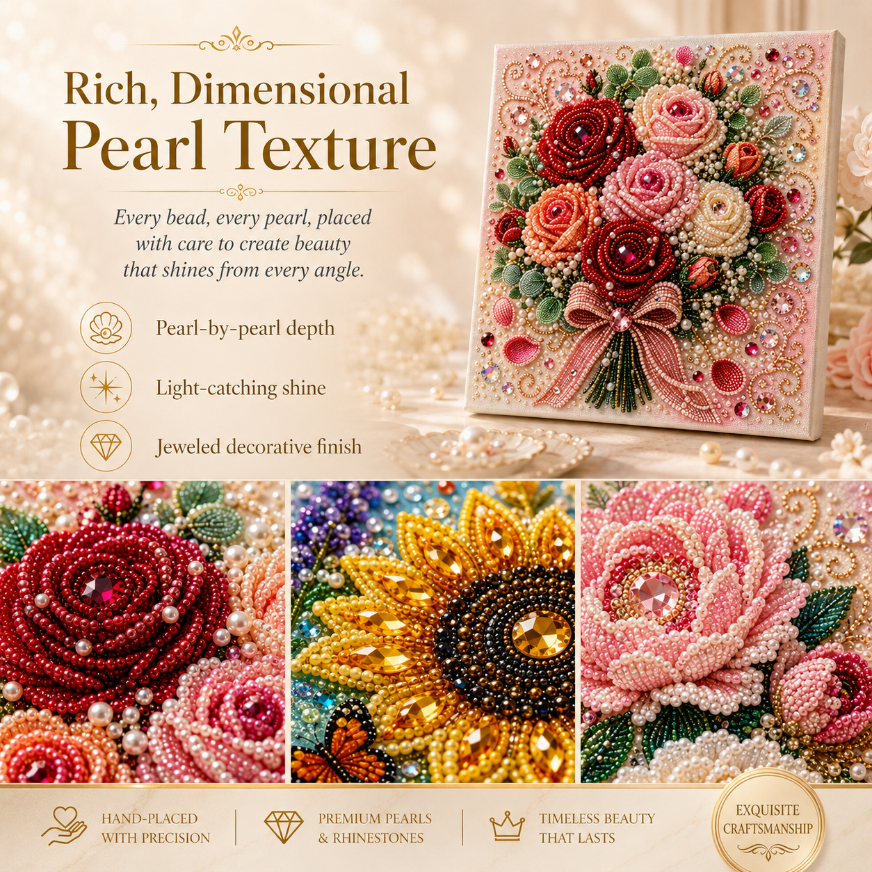🔥Last Day Promotion 50% OFF丨Flower Pearl DIY