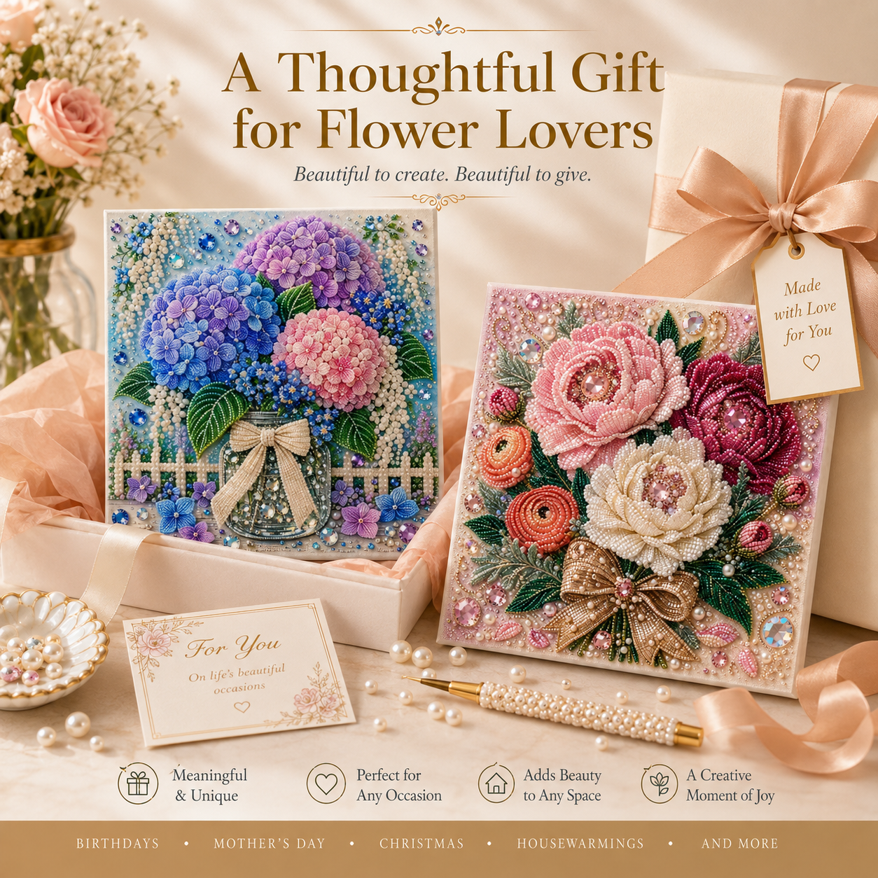 🔥Last Day Promotion 50% OFF丨Flower Pearl DIY