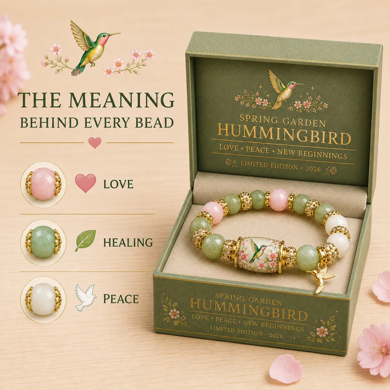 Love, Peace & Spring Blessings  | 2026 Limited Edition Bracelet