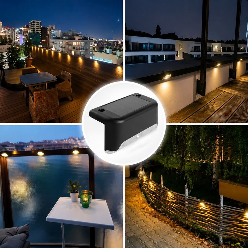 Set of 4 Solar Outdoor Lamps