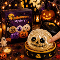 Cute Halloween scary ghost Maruko squeeze toy set, portable stress-relief hand squeeze toys