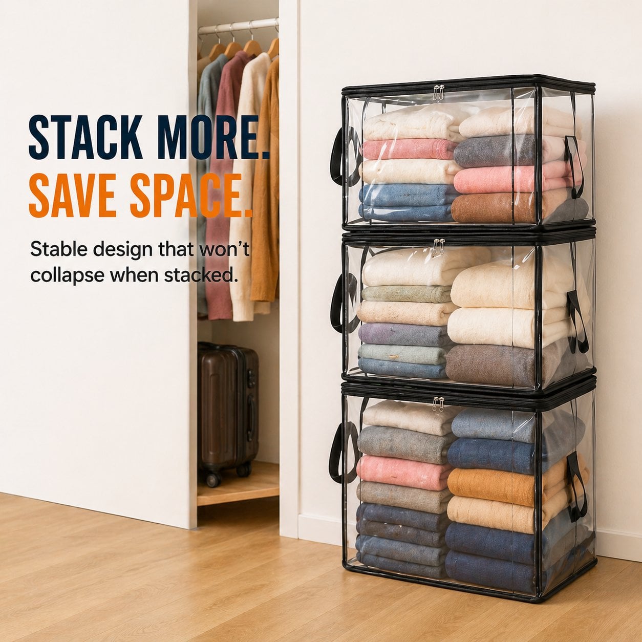 📦Extra-Large Clear Storage BagTM | Waterproof, Heavy-Duty