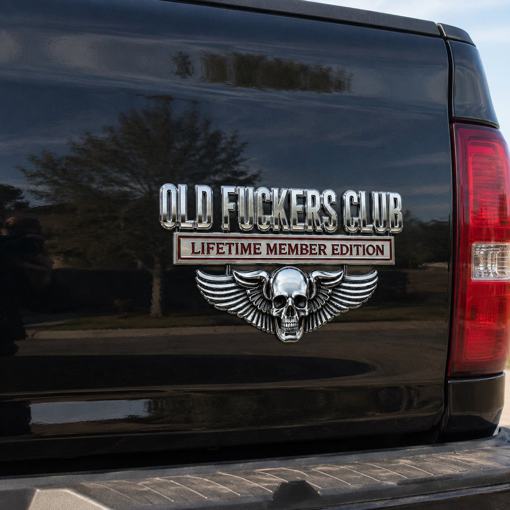 🔥LAST DAY 49% OFF- 💀OLD F*CKERS CLUB Metal Car Emblem