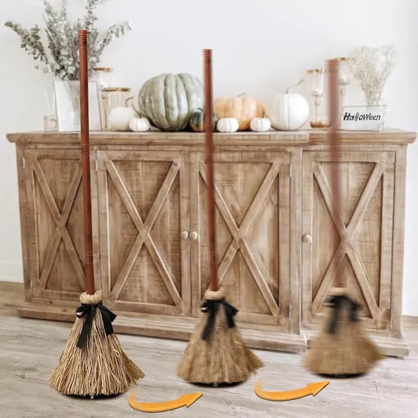 🧙‍♀️49% off🧹Early Halloween Offer👻 Floating Witch's Broom – Eerie Laughs & Hypnotic Dance at Your Command! 🎃