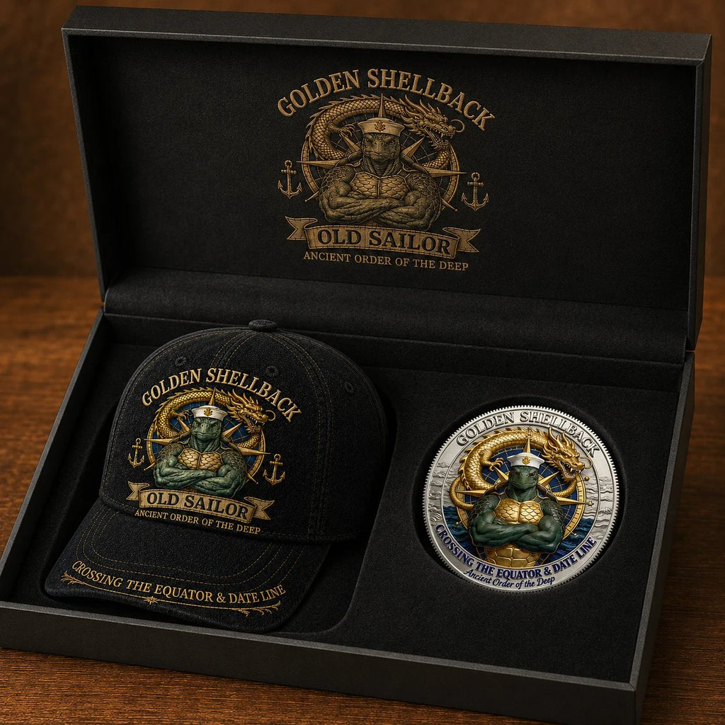 ⭐2026 USA Sale: Up to 50% OFF - 🔥Golden Shellback Cap