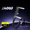 2-in-1 Invisible Holder Charger Cable|240w super fast charging Fast Charging Cord