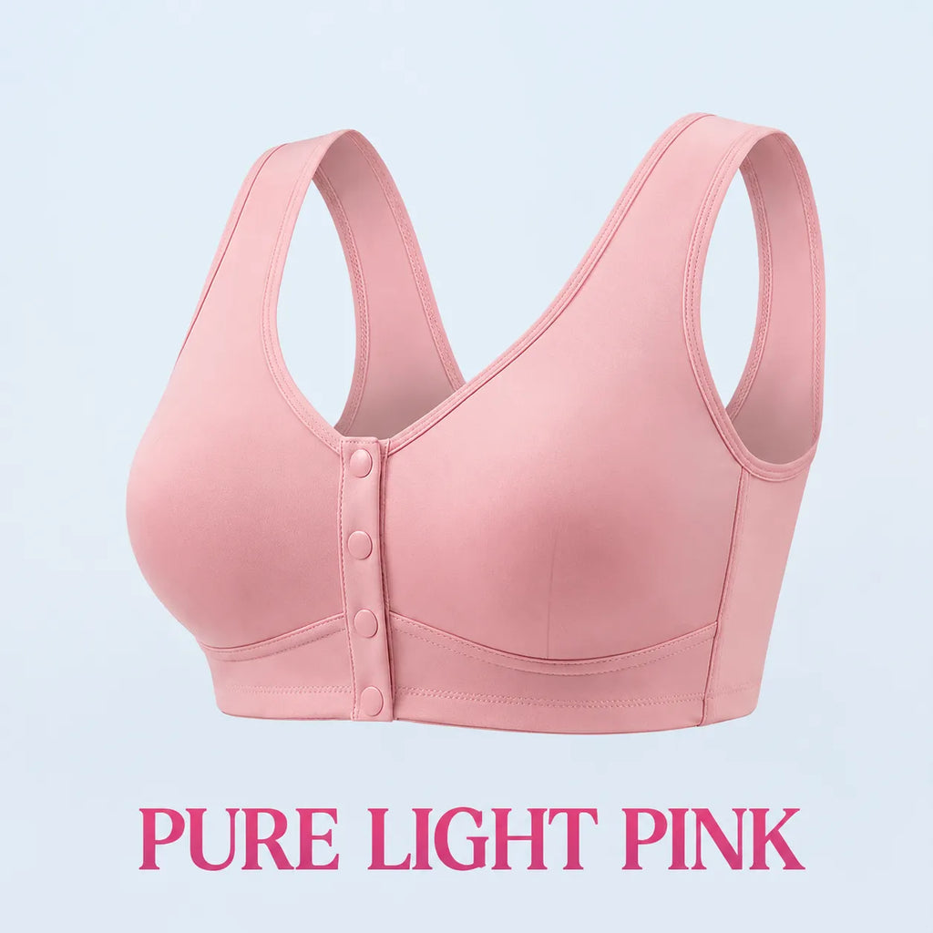 TOPSPIRE - Front Closure Breathable Cotton Lifting Bra for Seniors
