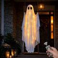 👻 Spooky Swinging Ghost! 5FT Animated Hanging Ghost with LED Lights & Remote 🎃