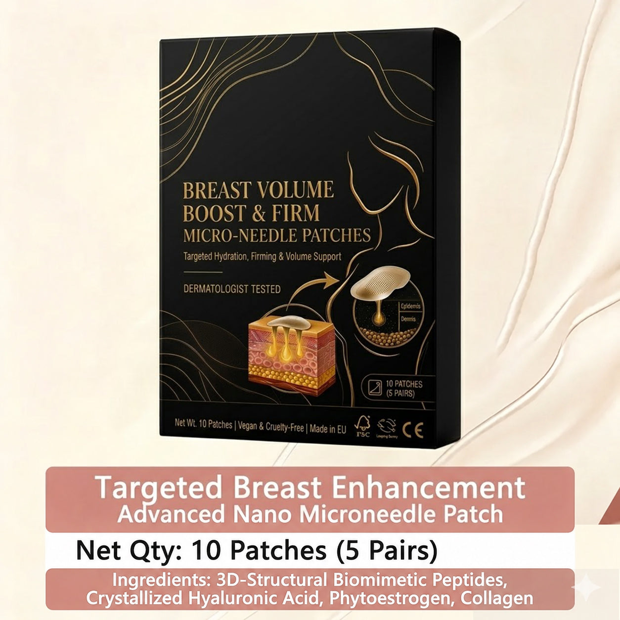 💥Acanth® Targeted Breast Enhancement Advanced Nano Microneedle Patch