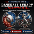 🔥 Limited Edition Baseball Collector Coin – Celebrate Every Swing, Hit & Home Run⚾