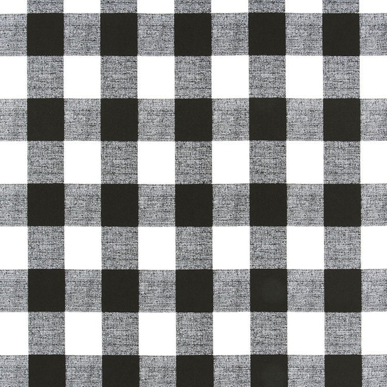 Farmhouse  Buffalo Plaid  Door Draft Stopper. Colors : Black & White. Choose Your Length ( 28”L up to 42”L) Various Colors  *****UNFILLED