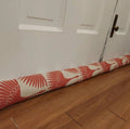 Linen Door Draft Stopper – Art Deco Swan Fabric, UNFILLED