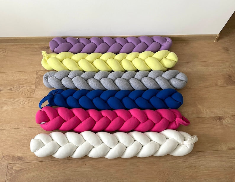Braided Pillow Draft Stopper Noise Barrier Plush Protector Home Decor Kids Room Noise Excluder