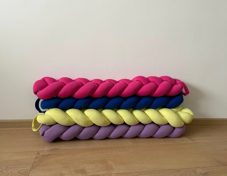 Braided Pillow Draft Stopper Noise Barrier Plush Protector Home Decor Kids Room Noise Excluder