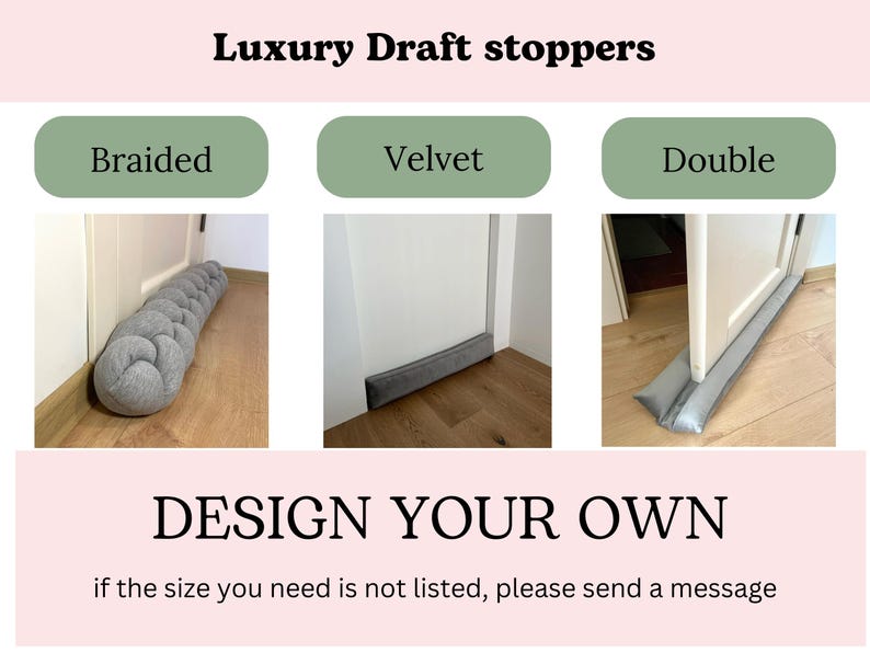 Braided Pillow Draft Stopper Noise Barrier Plush Protector Home Decor Kids Room Noise Excluder