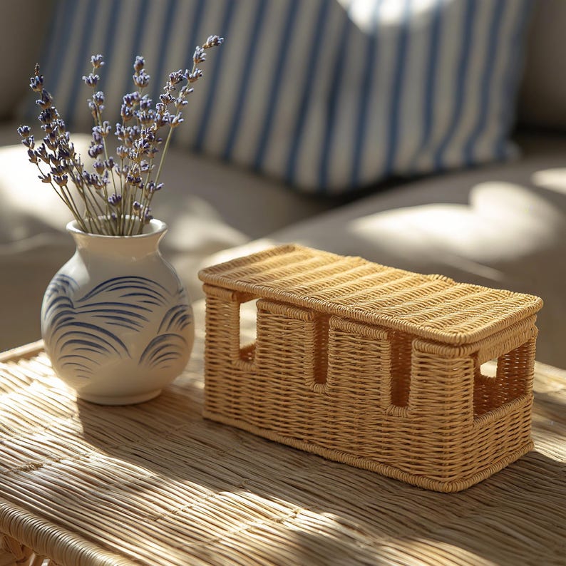 Mothers Day Gift Cable Management Box,Surge Protector Cord Organizer,Wire Hider Box, Cable Tidy Box, Modern Home Decor, Housewarming Gift