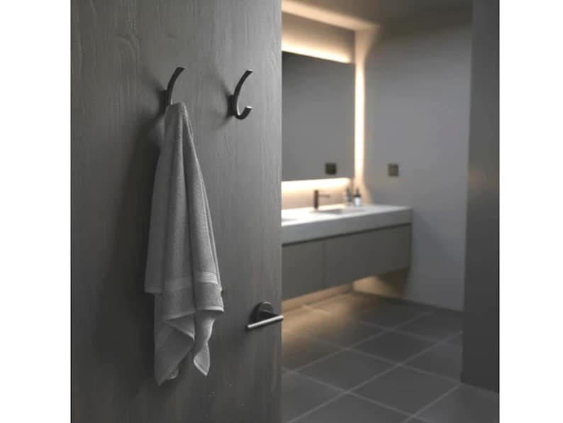 Modern Double Wall Hook For Hanging Robes, Towels, Lights Minimalist Wall Hanger For Bathrooms, Hallways, Bedroom Corrosion Resistant
