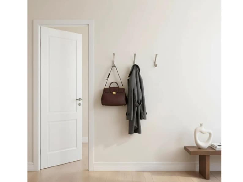 Modern Double Wall Hook For Hanging Robes, Towels, Lights Minimalist Wall Hanger For Bathrooms, Hallways, Bedroom Corrosion Resistant