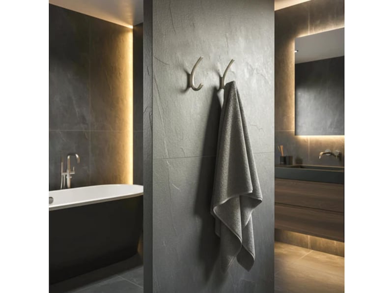 Modern Double Wall Hook For Hanging Robes, Towels, Lights Minimalist Wall Hanger For Bathrooms, Hallways, Bedroom Corrosion Resistant