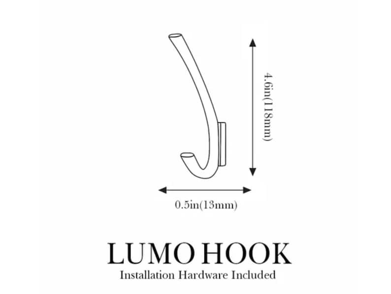 Modern Double Wall Hook For Hanging Robes, Towels, Lights Minimalist Wall Hanger For Bathrooms, Hallways, Bedroom Corrosion Resistant