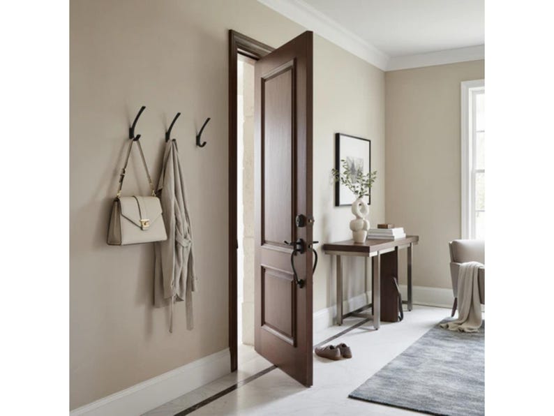 Modern Double Wall Hook For Hanging Robes, Towels, Lights Minimalist Wall Hanger For Bathrooms, Hallways, Bedroom Corrosion Resistant