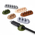 Set of 5 Cable Organizer – Desk Cord Holders, Cable Clips