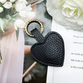 Personalized Leather Heart Hat Clip, Magnetic Bag Accessory, Travel Keychain Holder