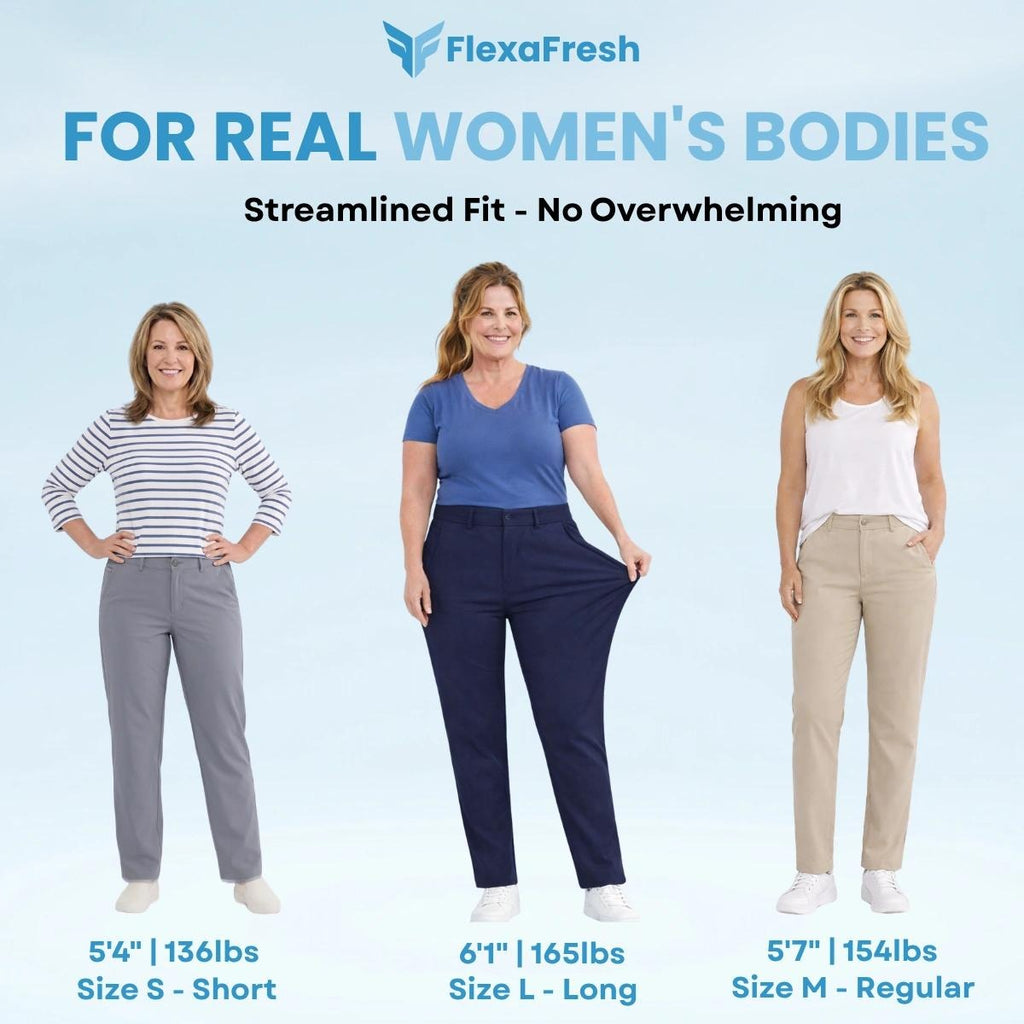 FlexaFresh - Unisex's Ultra Stretch Ice Silk Comfort Casual Pants - FREE SHIPPING