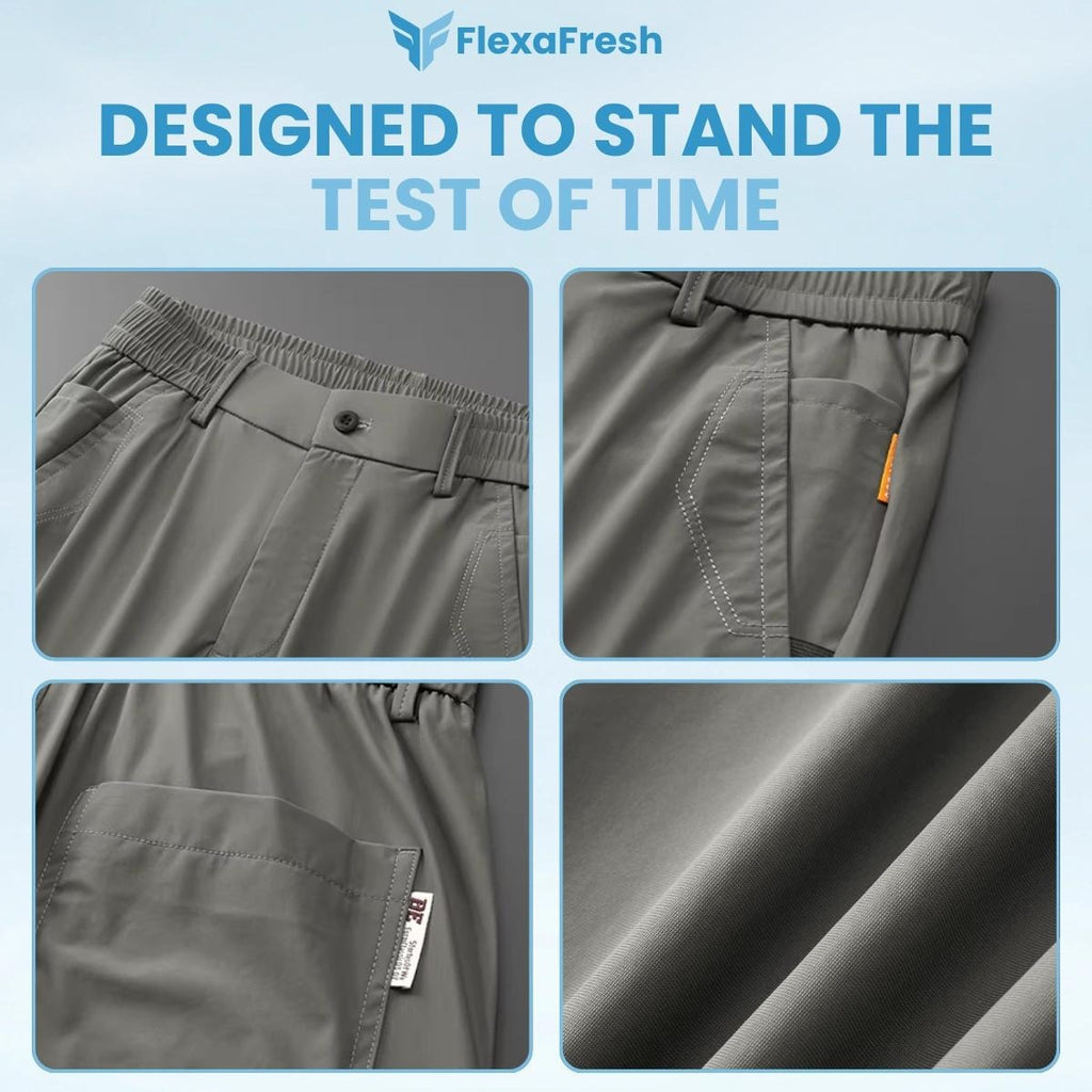 FlexaFresh - Unisex's Ultra Stretch Ice Silk Comfort Casual Pants - FREE SHIPPING